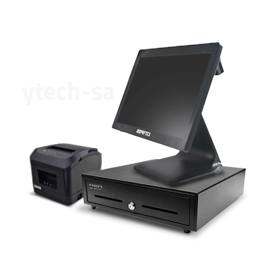 Point of sale supplies: cashier machine + invoice printer + cashier drawer