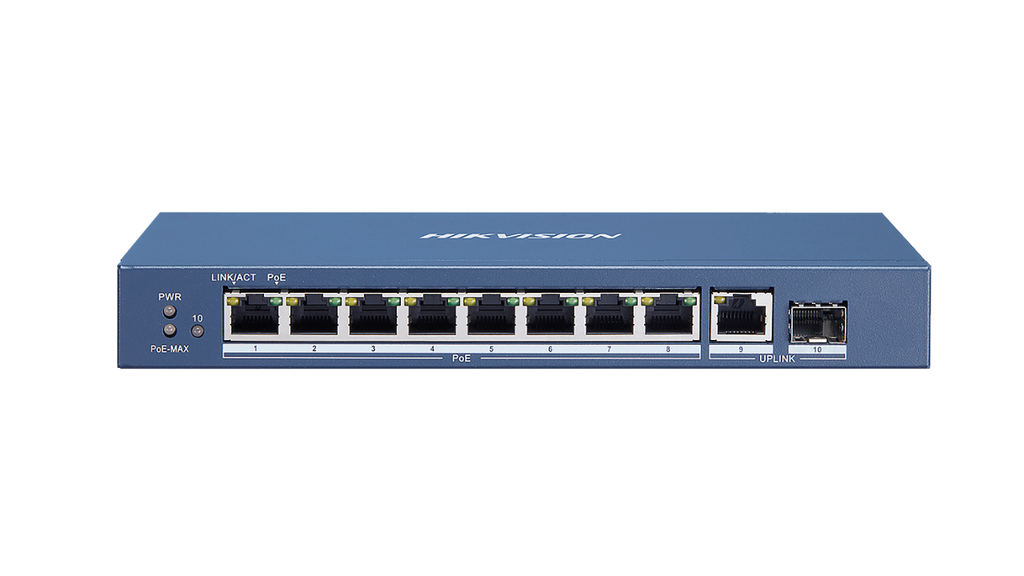 HIKVISION 8 Port Gigabit Unmanaged POE Switch