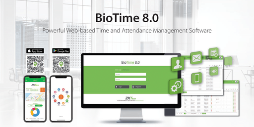 [BIOTIME2-10] برنامج بايوتايم لادارة الحضور والانصراف 10 اجهزة